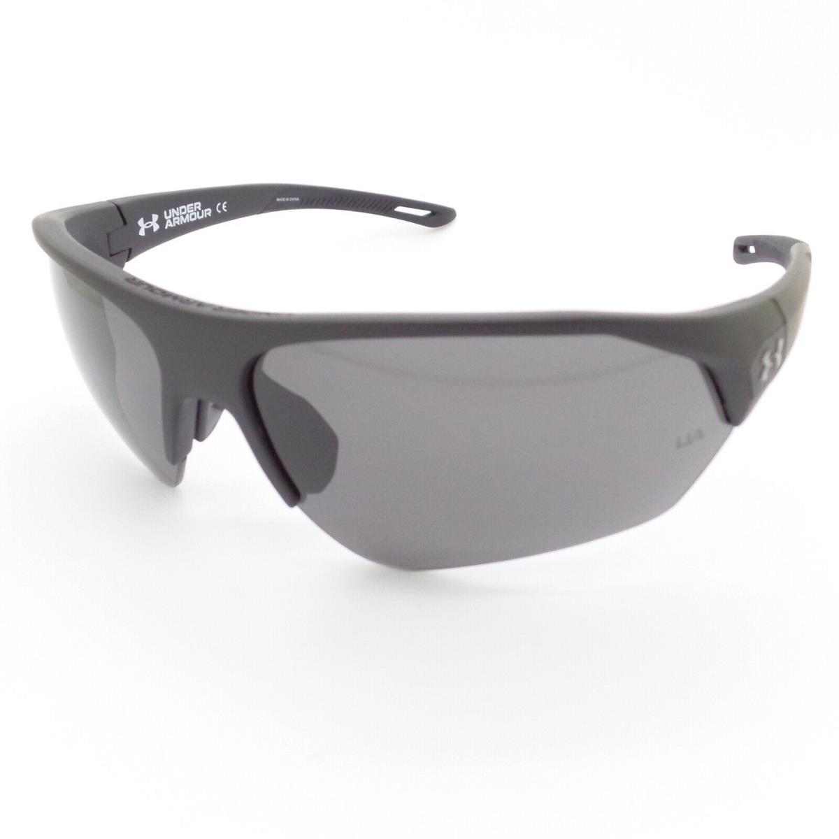 Under Armour Playmaker 0001 GS 01TM9 Matte Black Grey Polarized Sunglasses