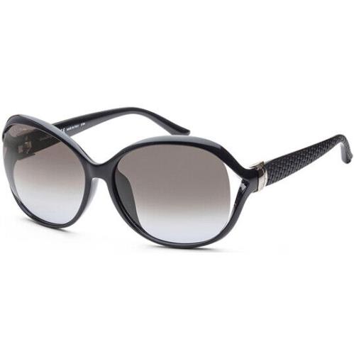 Salvatore Ferragamo Women`s Oval Cutaway Sunglasses - SF770SA 001 Italy