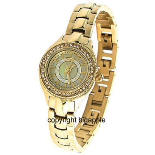 Dkny Crystal Case Mother OF Pearl Ladies Watch NY4400