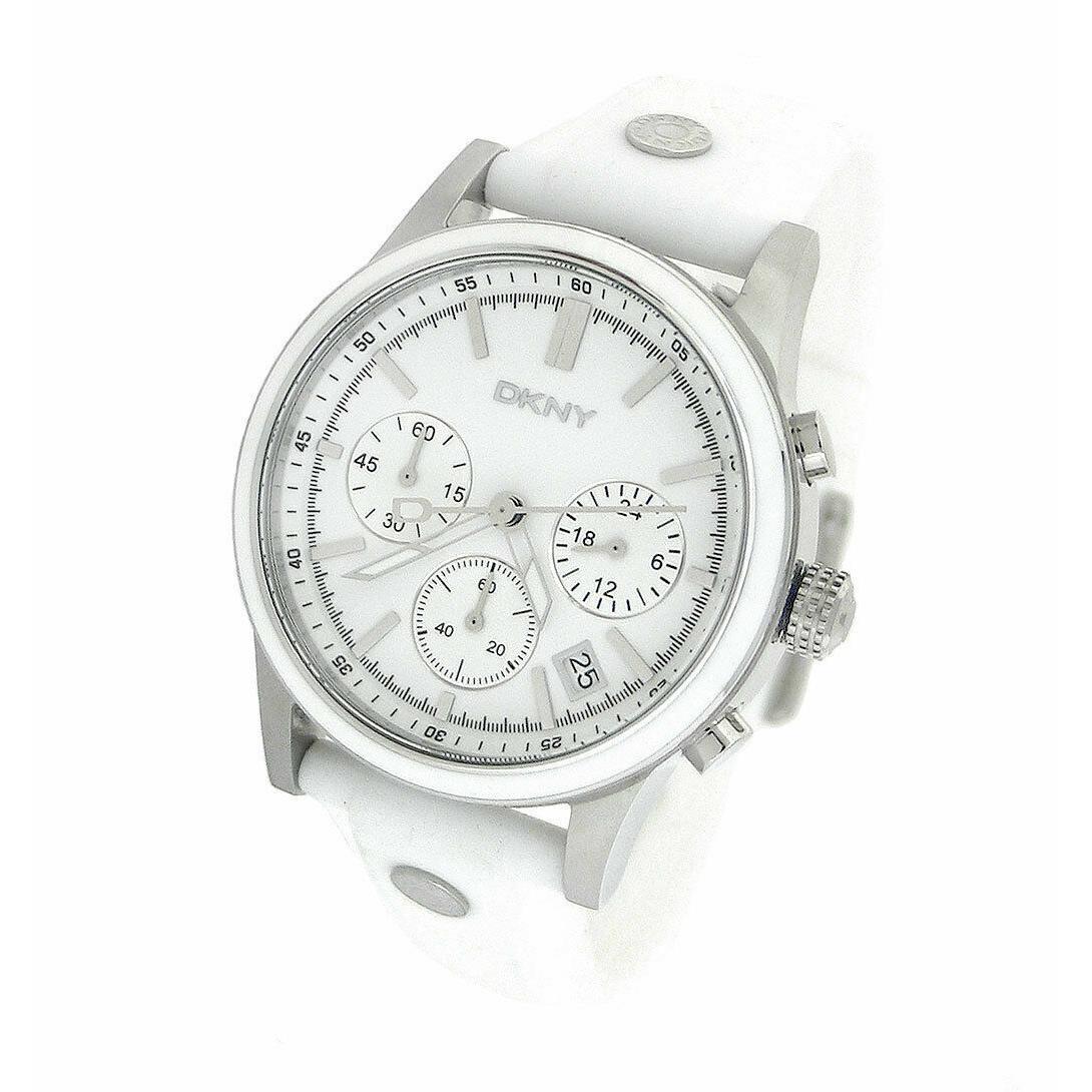 Dkny Chronograph Date White Silicone 50M Ladies Watch NY8170