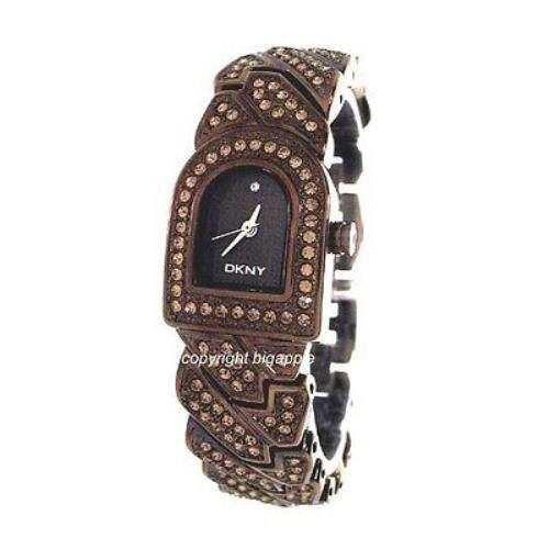 Dkny Swarovski Rose Gold Tone Bracelet Ladies Watch NY4230