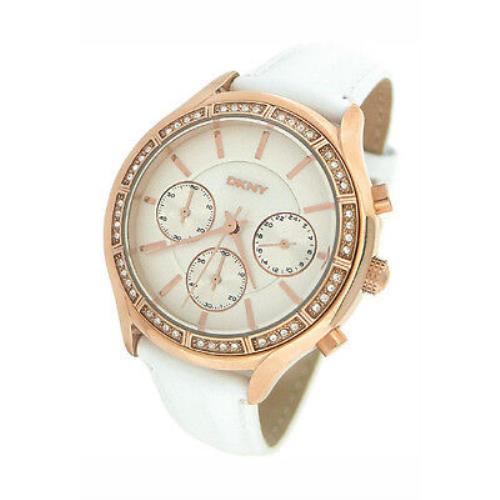 Dkny Chronograph Leather 50M Ladies Watch NY8255