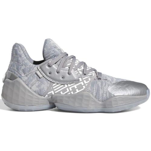 Adidas Harden Vol.4 EH2412 Kid`s Gray Basketball Sneakers Shoes Size US 5.5 WR83