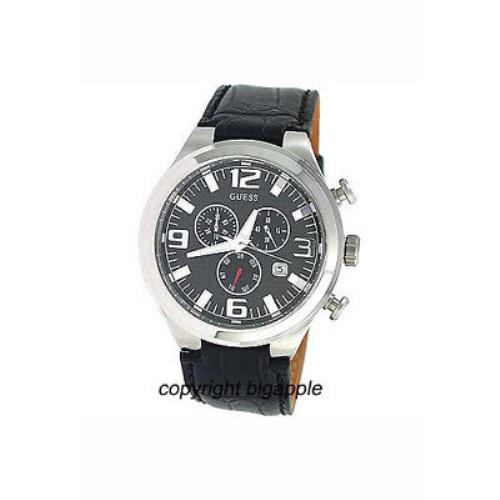 Guess Chronograph Date Leather Mens Watch W15034G1