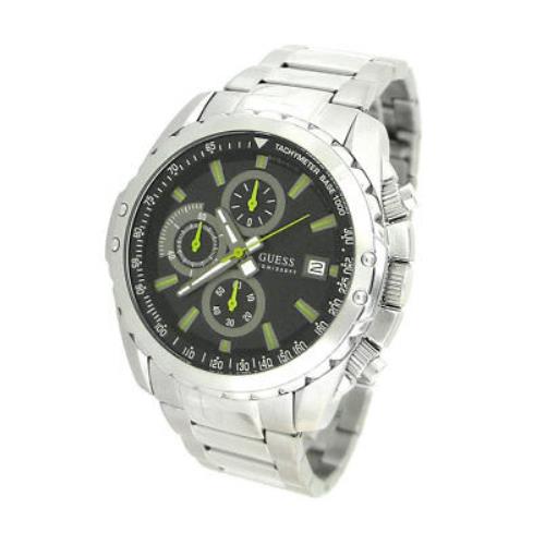 Guess Steel Chronograph 100M Silver Bracelet Mens Watch U16526G1