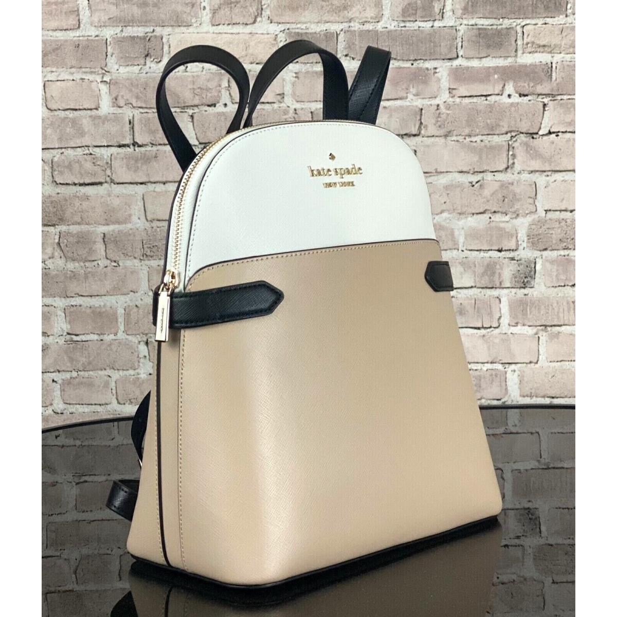 Kate Spade New York Staci Dome Leather Backpack Shoulder Bag Purse Beige - Kate  Spade bag - 196021077425 | Fash Brands