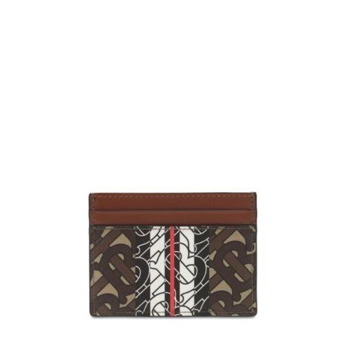 Burberry Bridle Brown Monogram Card Case Wallet