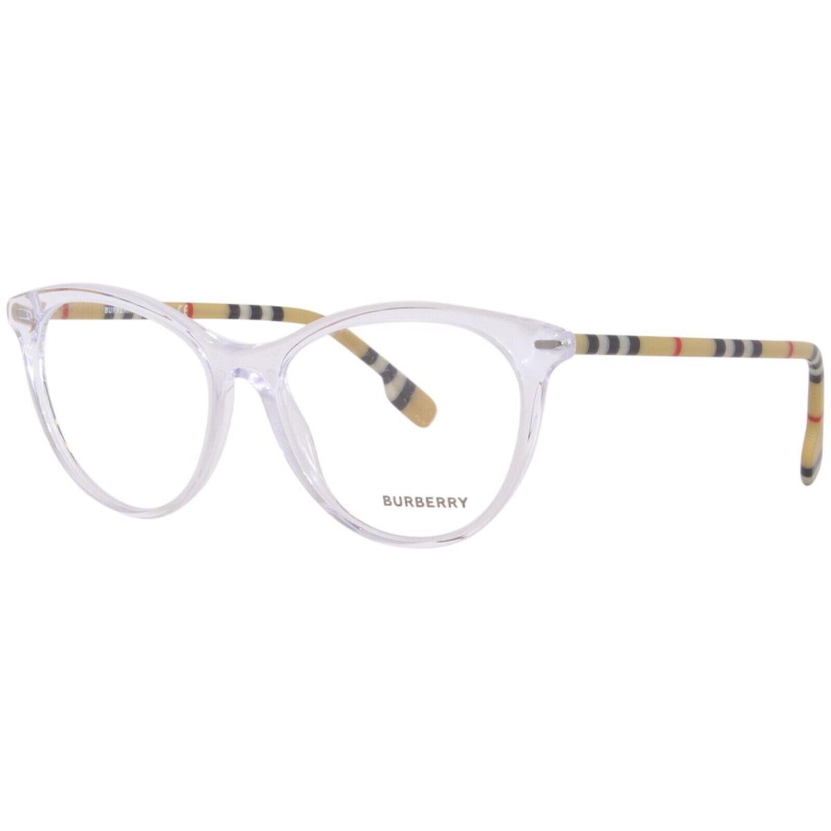 Burberry Aiden BE2325 3889 Eyeglasses Women`s Transparent Full Rim Cat Eye 53mm