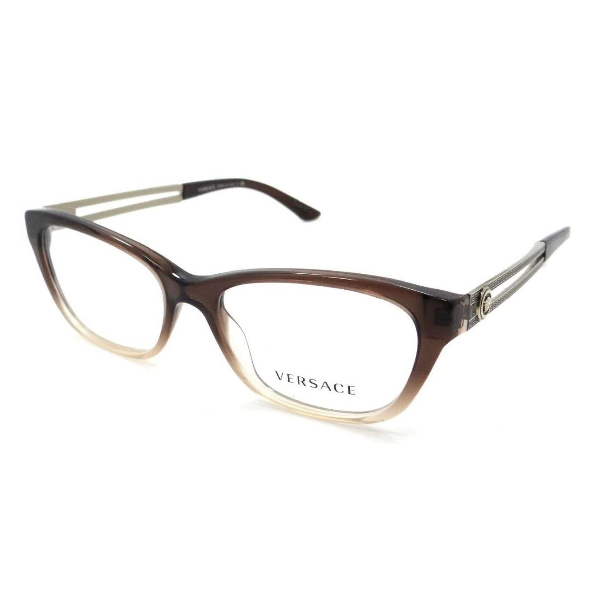 Versace Eyeglasses Frames VE 3220 5165 52-16-140 Brown Transparent Gradient