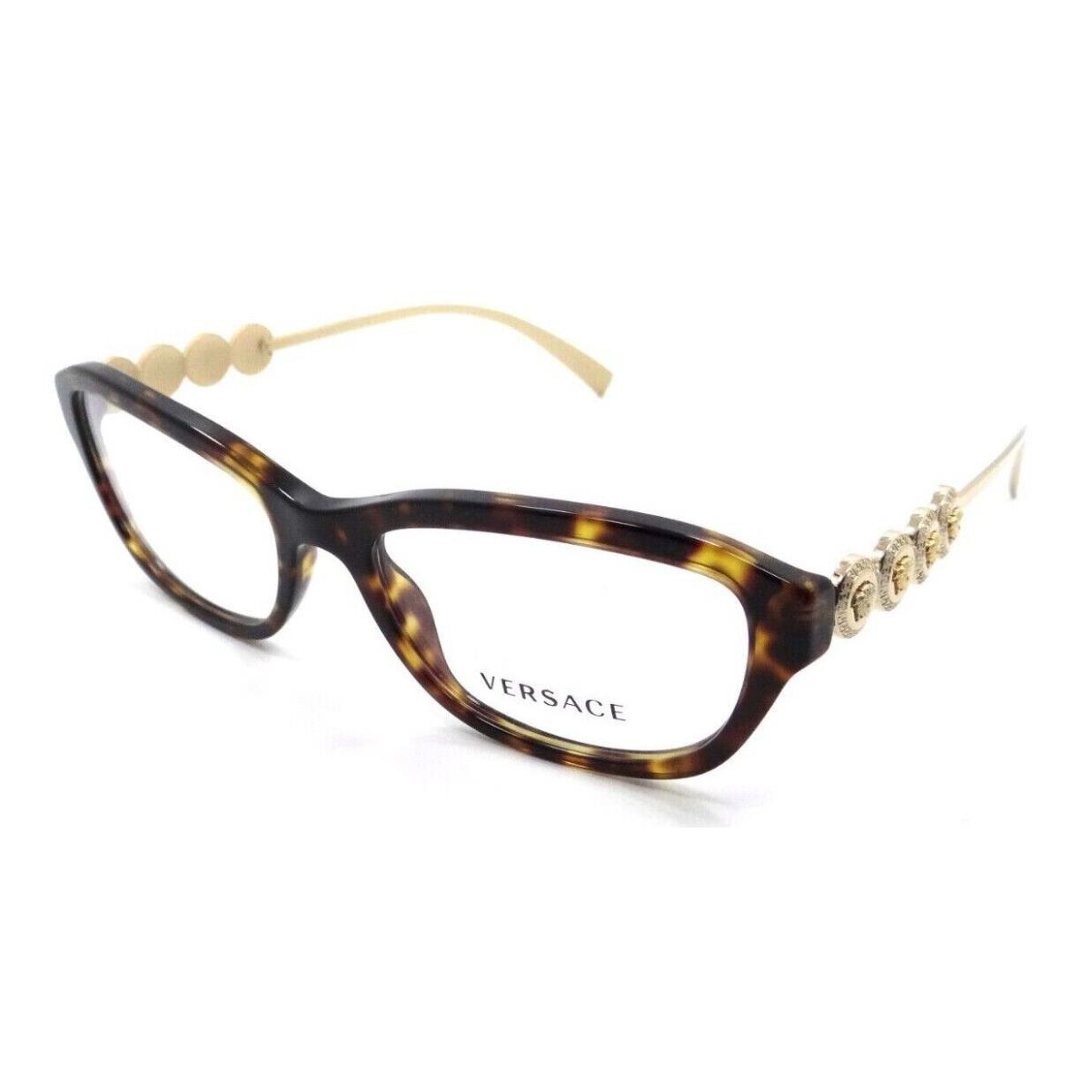 Versace Eyeglasses Frames VE 3279 108 54-17-135 Dark Havana Made in Italy