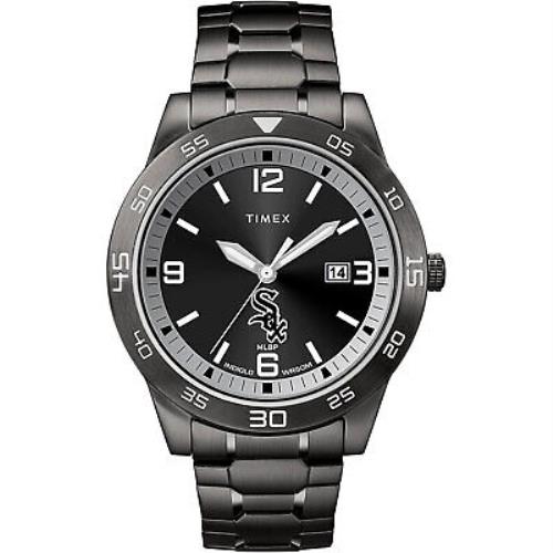 Timex Men`s Men`s Acclaim White Sox Black Analog Watch Timepiece Active