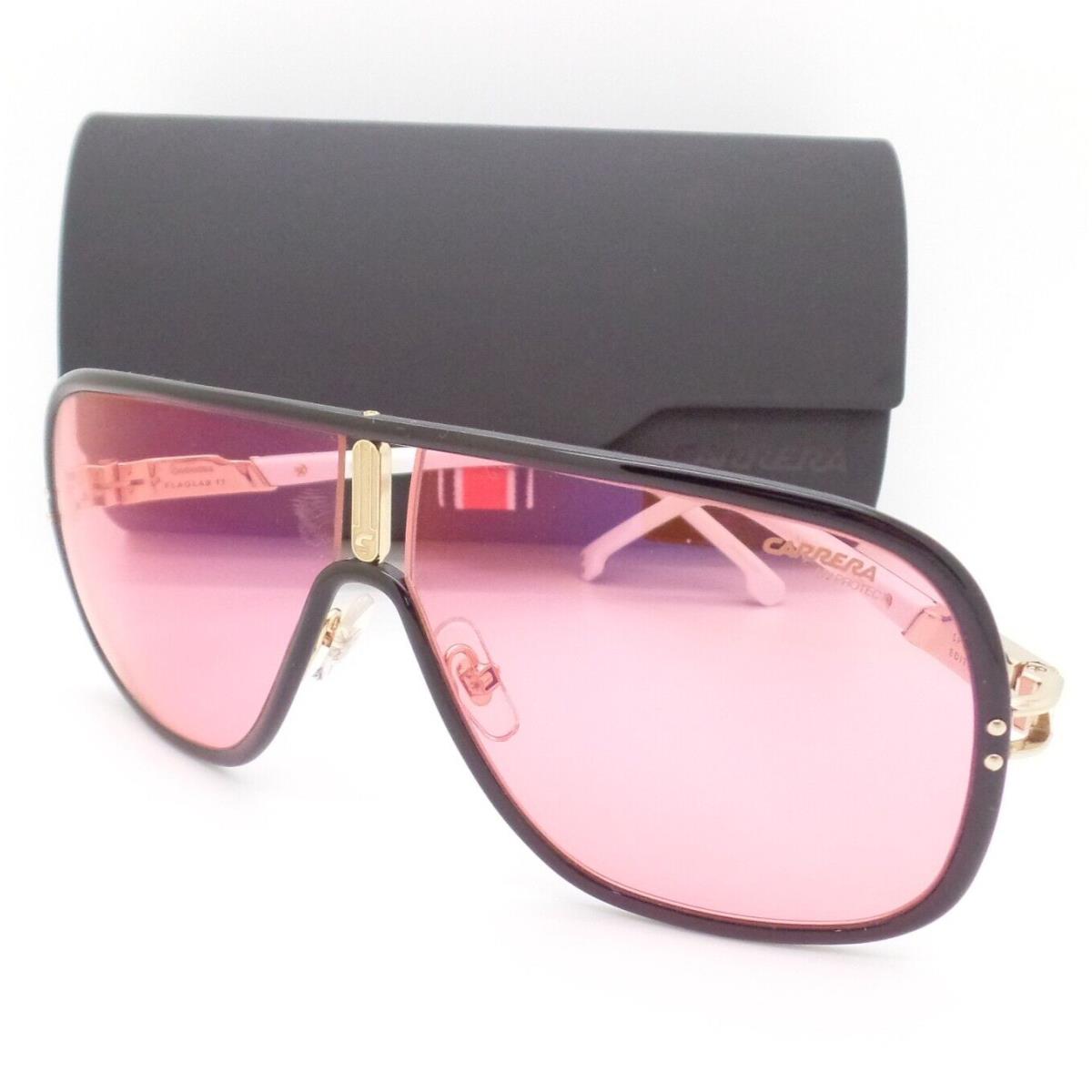 Carrera Flaglab 11 3H2UZ Black White Gold Pink Sunglasses