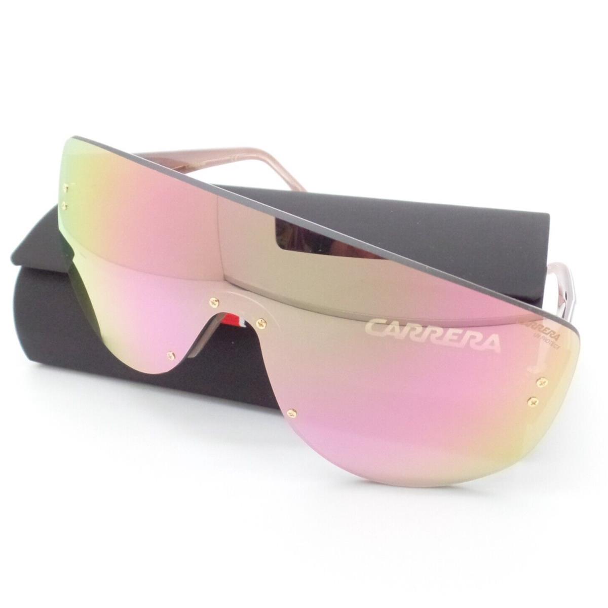 Carrera Flaglab 12 0000J Rose Gold Mirror Black Sunglasses