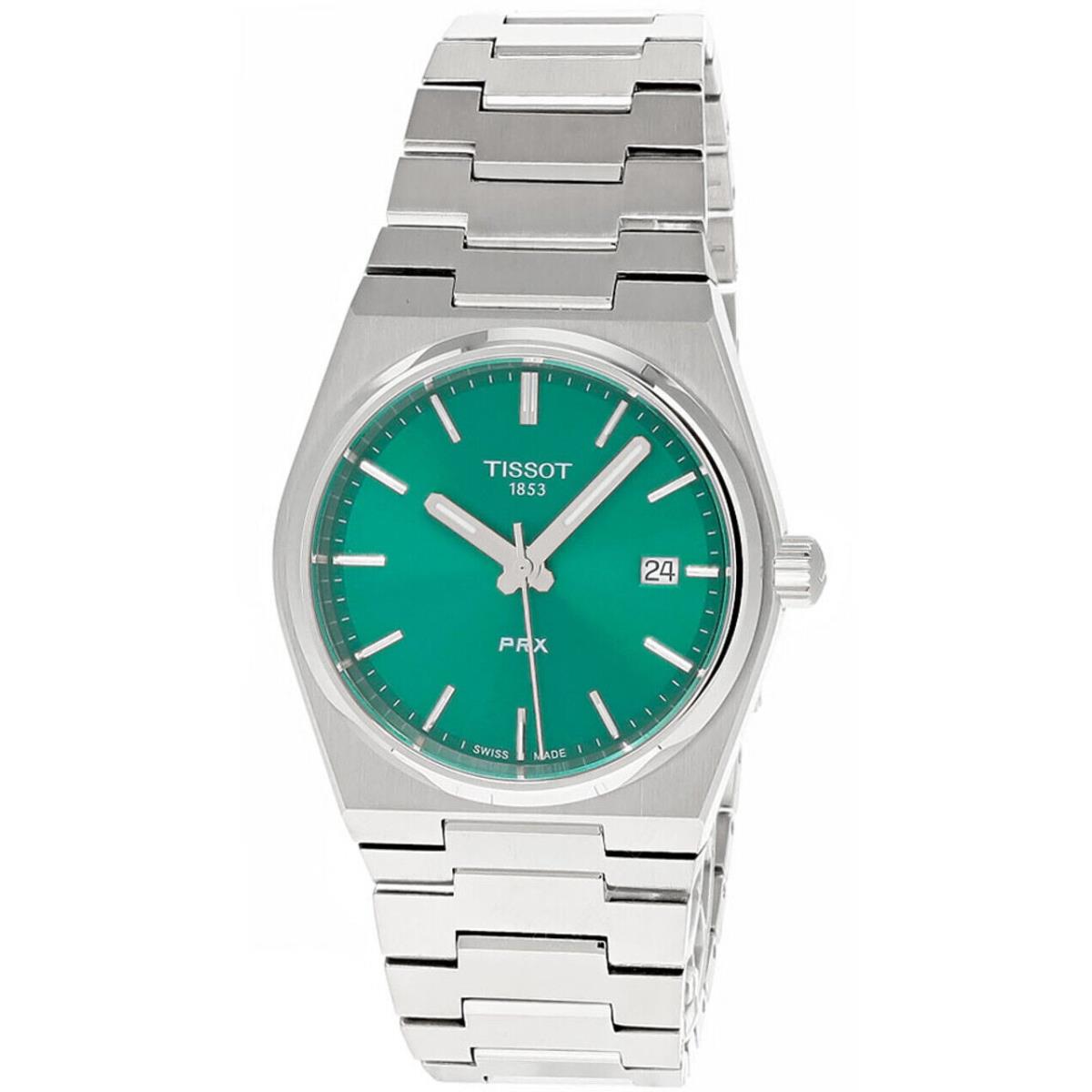 Tissot Prx 35MM Qtz S-steel Green Dial Unisex Watch T137.210.11.081.00