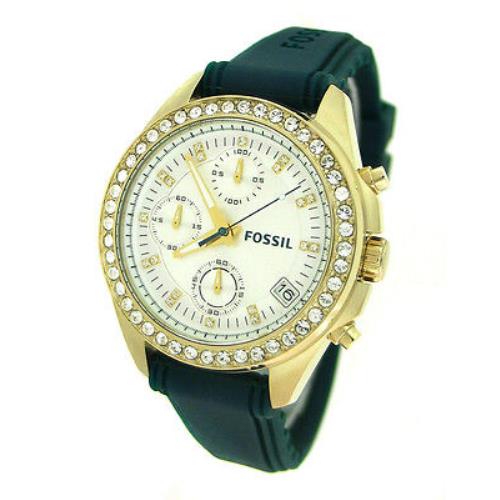 Fossil Chronograph Silicone 100M Ladies Watch ES2965
