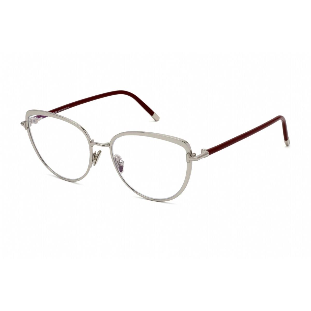 Tom Ford FT5741-B 016 Eyeglasses Shiny Palladium Frame 55mm