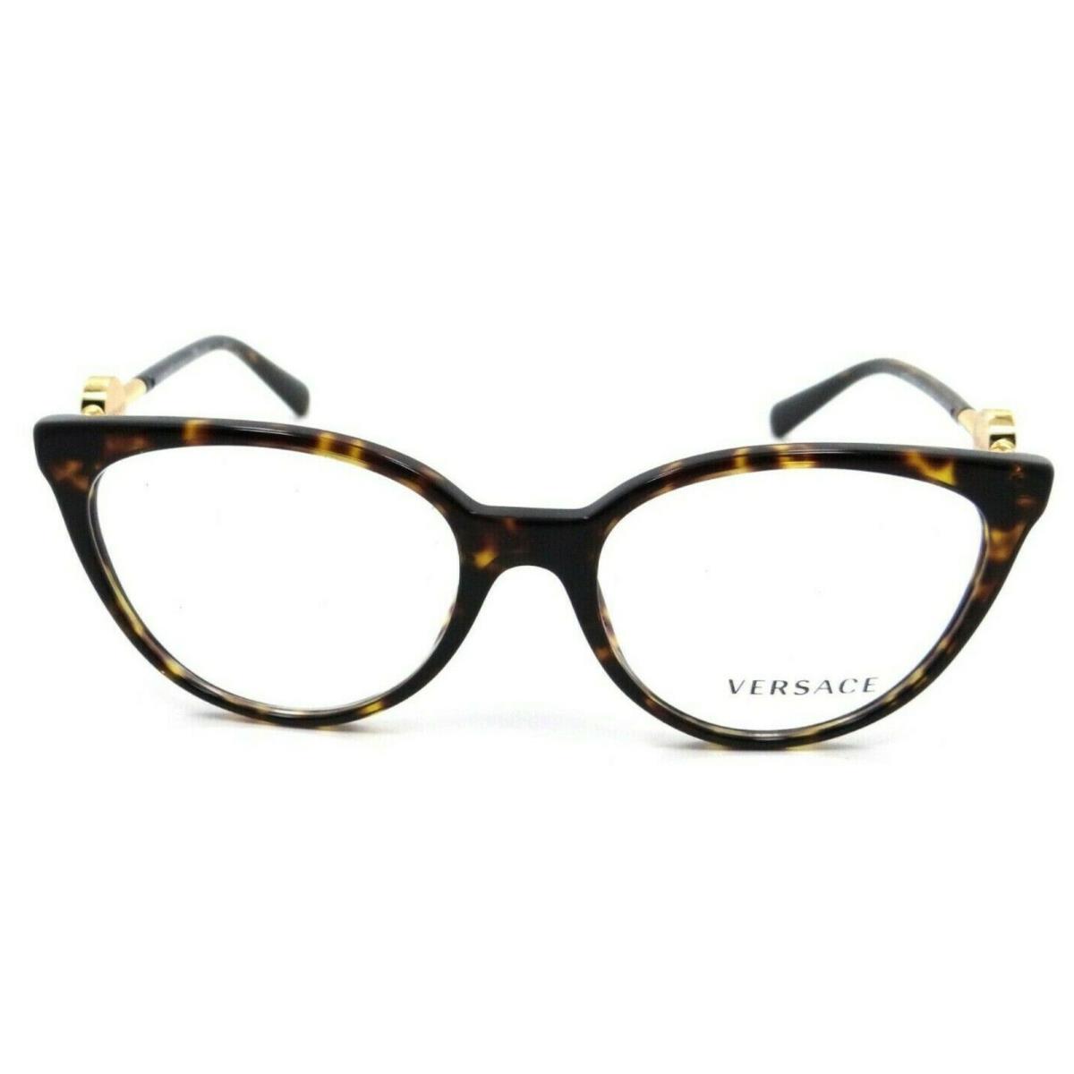 Versace Eyeglasses VE 3298-B 108 55-17 140 Tortoise Gold Cat Eye Frames