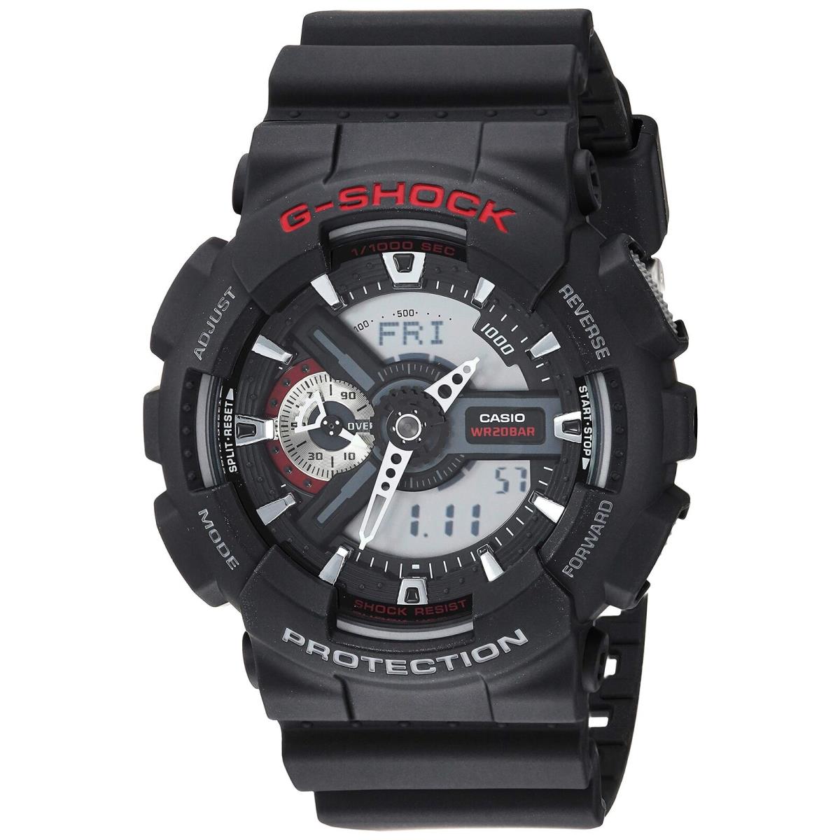 Casio Men`s GA110-1A XL Series By G-shock Classic Analog-digital Black Watch