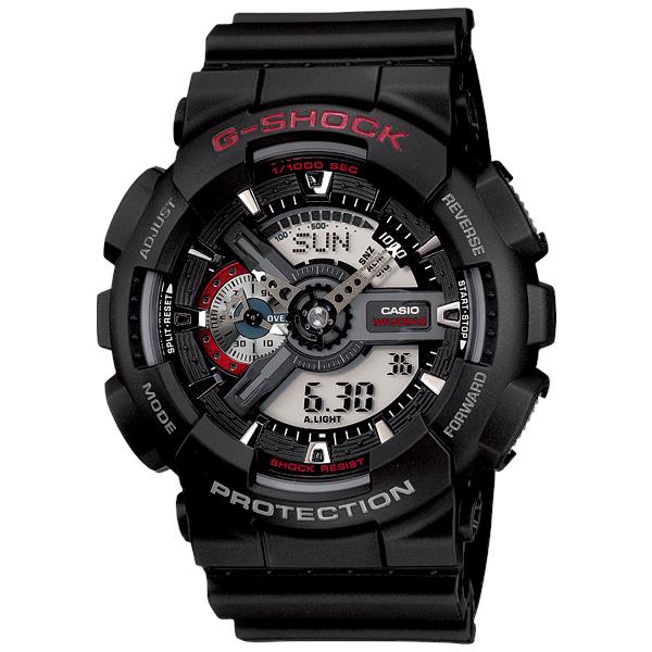 Casio G-shock GA110-1A Black Analog Digital Resin Men`s Watch