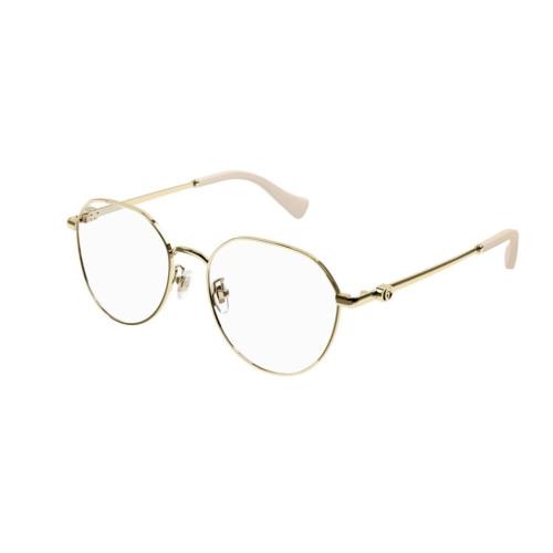 Gucci GG1145O 001 Gold Round Women`s Eyeglasses