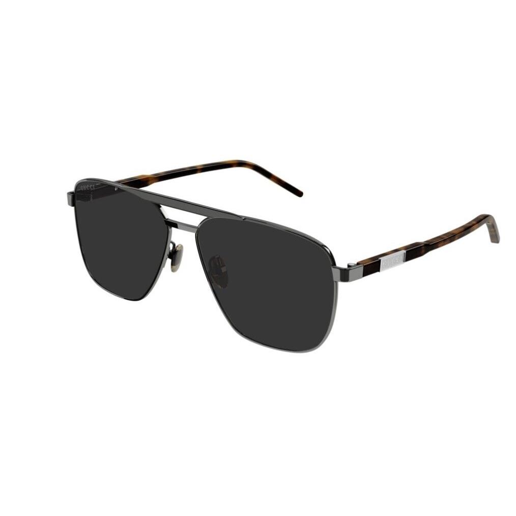 Gucci GG1164S 001 Ruthenium/grey Men`s Sunglasses