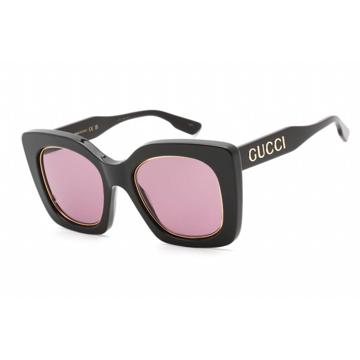 Gucci GG1151S 002 Sunglasses Grey Frame Violet Lenses 51mm