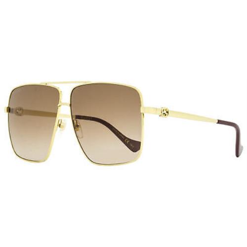 Gucci Square Chain Sunglasses GG1087S 002 Gold/purple 63mm 1087