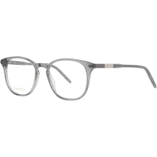 Gucci Men`s Eyeglasses Grey Acetate Cat Eye Full Rim Frame Demo Lens GG1157O 005 - Frame: Grey, Lens: Demo