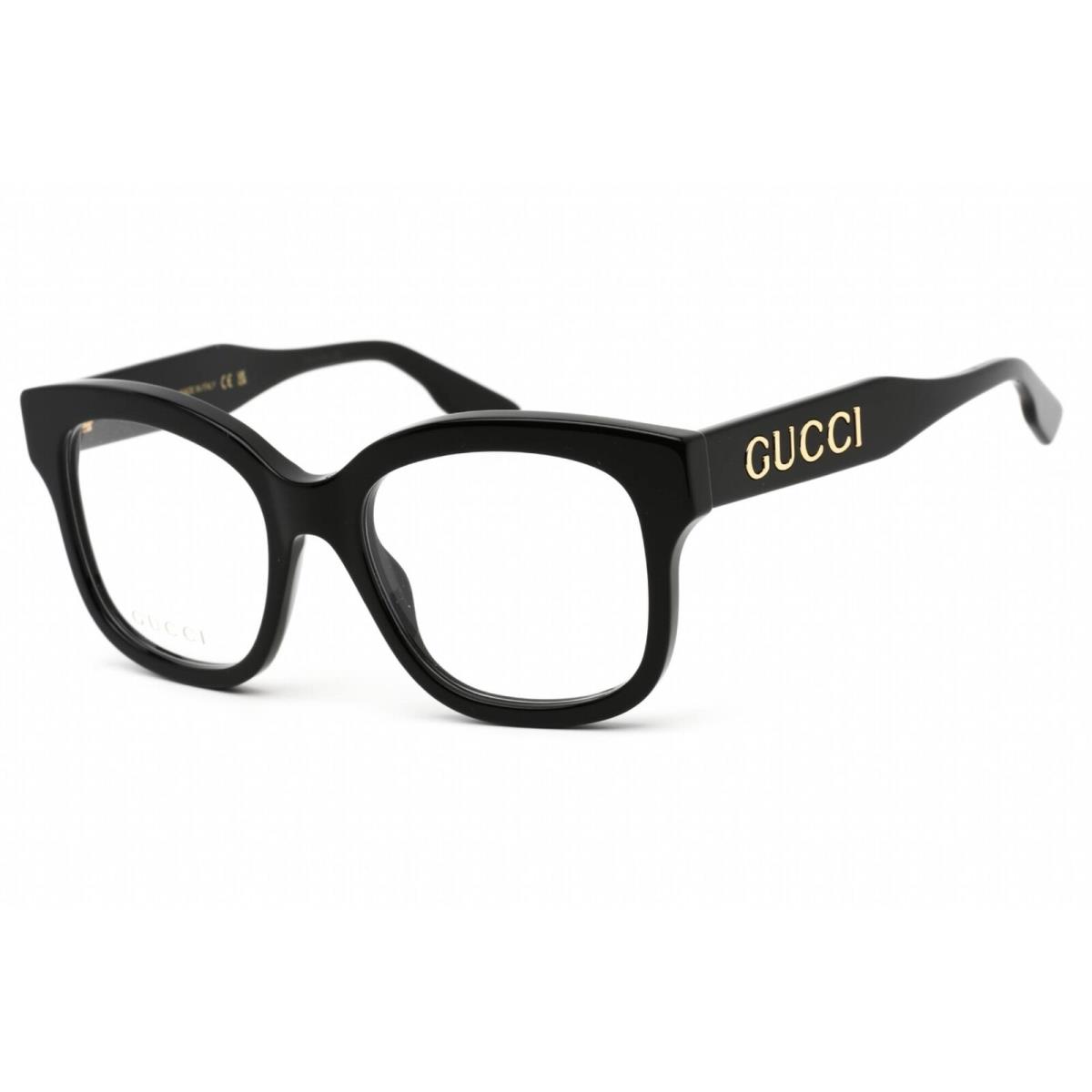 Gucci Men`s Eyeglasses Shiny Black Plastic Cat Eye Full Rim Frame GG1155O 001