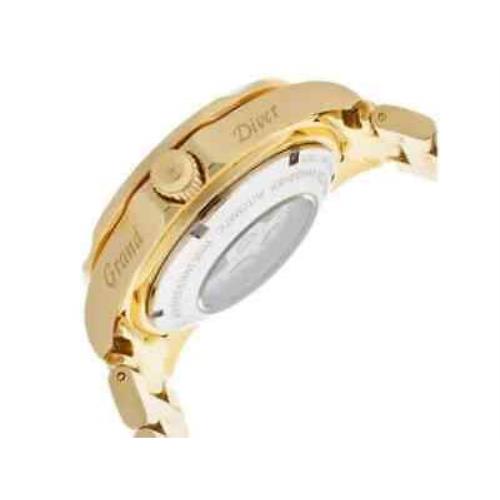 Invicta Pro Diver Grand Diver Mop Men`s Watch 13939 - Mother of Pearl Dial, 18kt Gold Ion-plated Band