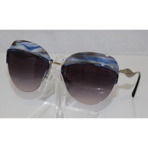 Giorgio Armani 6061 3187/36 Striped Violet Sunglasses 59-18-140