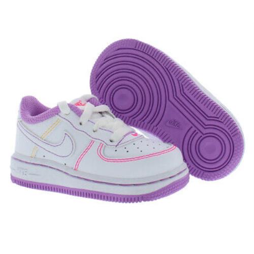 Nike Force 1 Baby Girls Shoes Size 5 Color: White/purple
