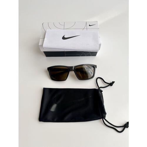 Nike Valiant 60mm Sport Square Sunglasses Dark Grey Terrain Tint CW4644