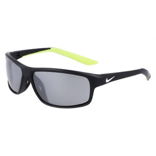 Nike Rabid 22 DV2371 Sunglasses Black Silver Flash 62 - Black / Silver Flash Frame, Silver Flash Lens