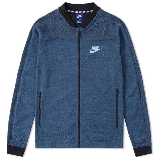 Nike Men`s Advance 15 Knit Sports Jacket Blue Size M