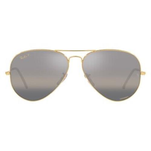 Ray-ban Aviator Large Metal RB3025 Sunglasses Aviator 58mm - Frame: Legend Gold / Polarized Clear Gradient Dark Gray, Lens: Polarized Clear Gradient Dark Gray