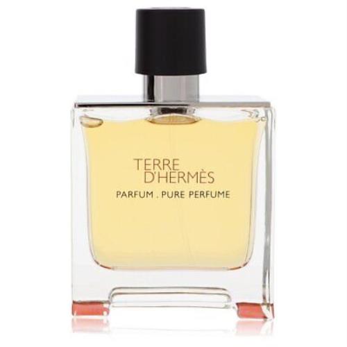 Terre D`hermes by Hermes Pure Perfume Spray 2.5 oz For Men Tester