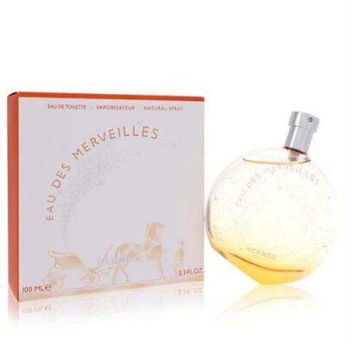 Eau Des Merveilles by Hermes Eau De Toilette Spray 3.4oz/100ml For Women