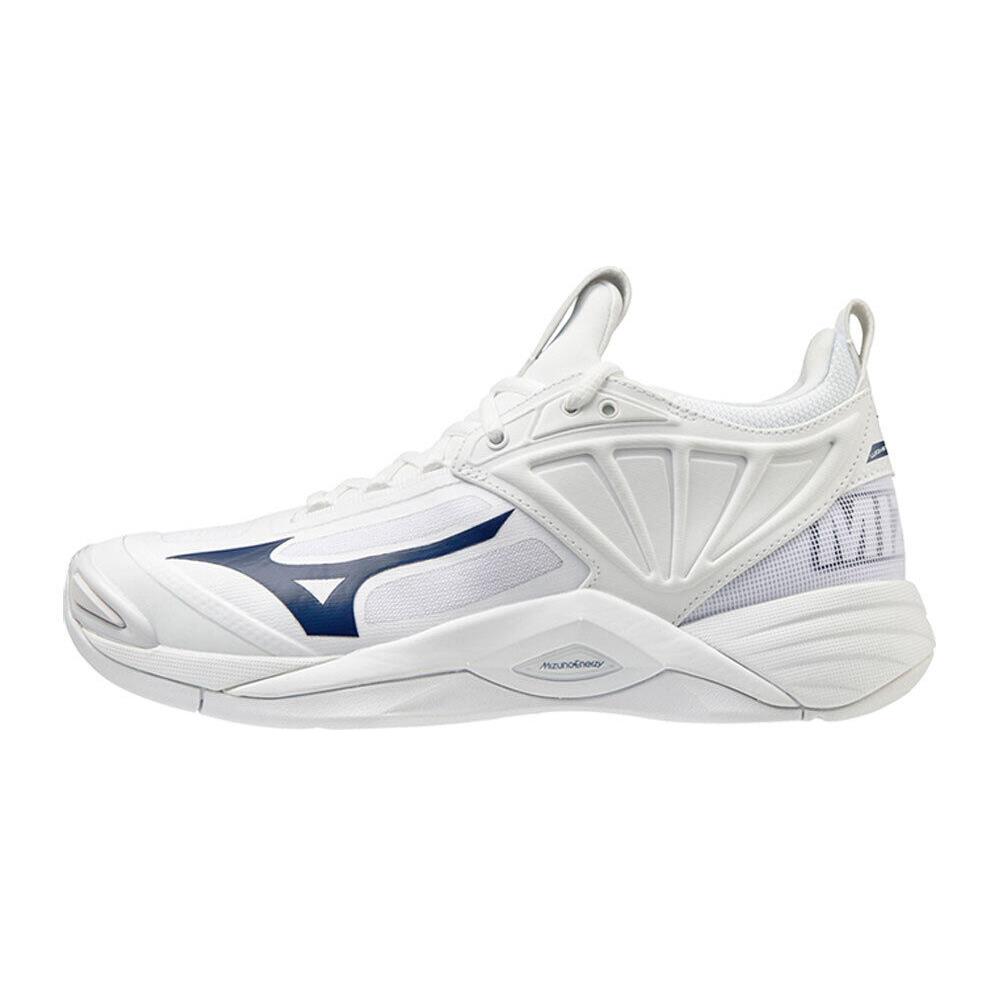 Mizuno Women`s Wave Momentum 2 Shoes White/Navy