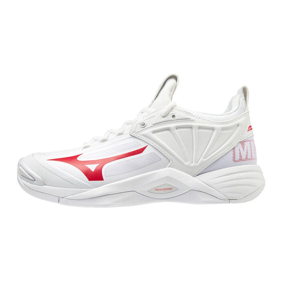 Mizuno Women`s Wave Momentum 2 Shoes White/Red