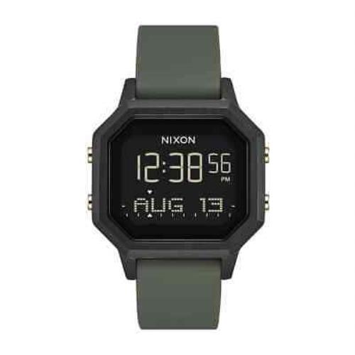 Nixon Siren SS Black/fatigue Rubber Digital Watch - Black