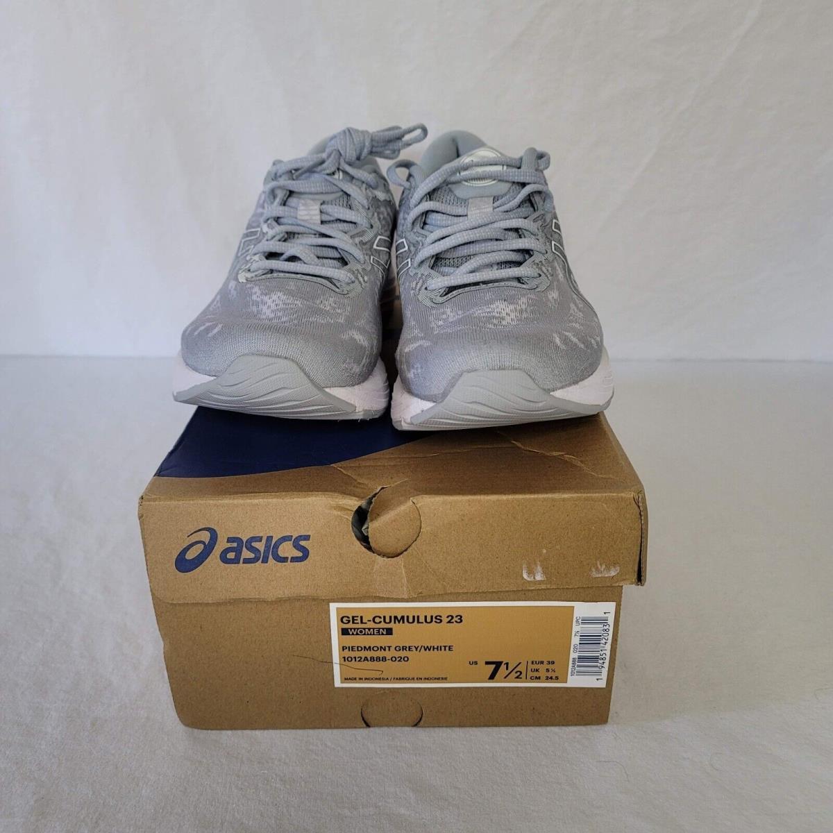 Asics Women`s Gel-cumulus 23 Running Shoes 1012A888-020 Piedmont Grey/white