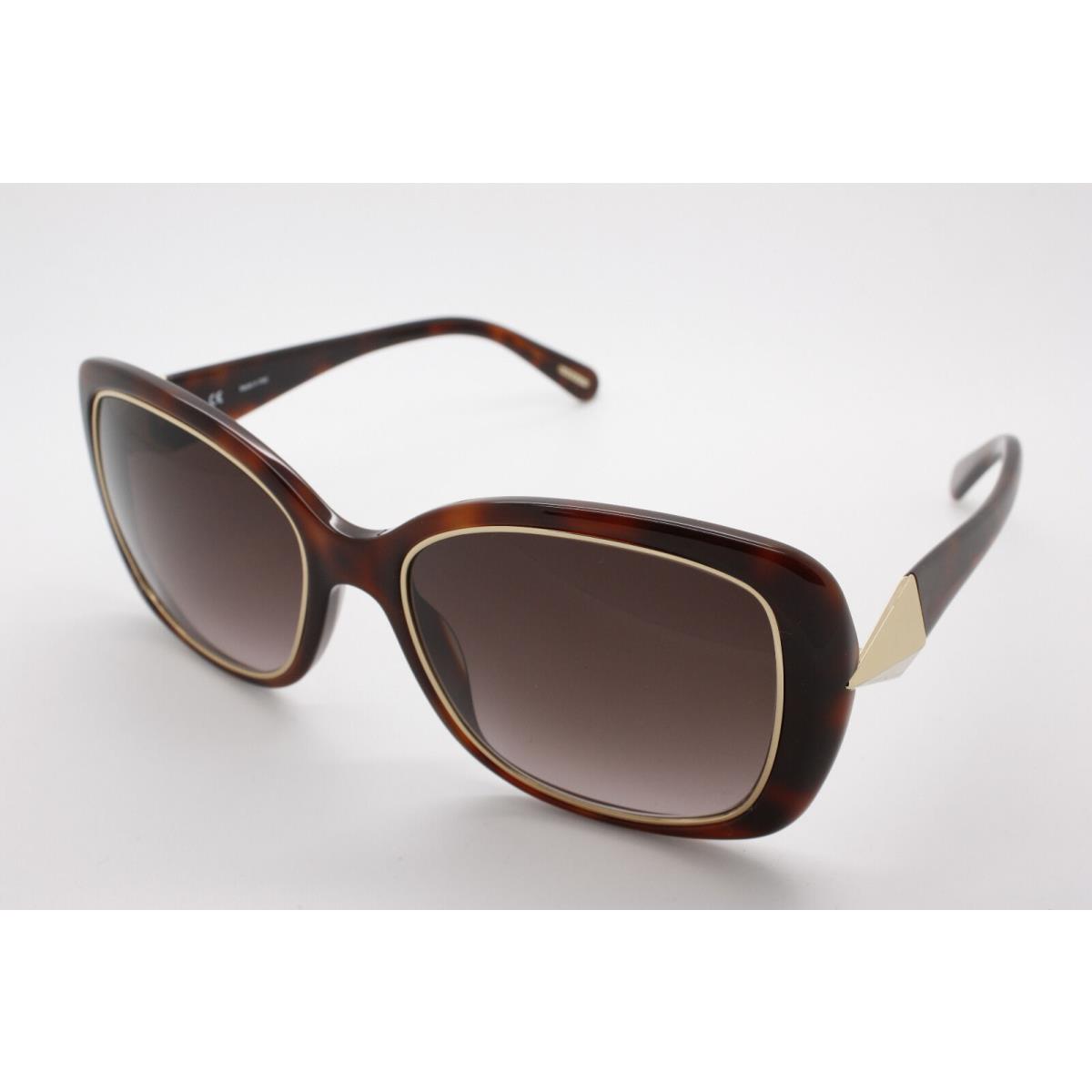 Givenchy SGV829 Shiny Dark Havana 09XK Women`s Sunglasses Size 54mm UV