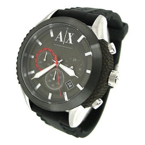 Armani Exchange Chronograph 50M Silicone Rubber Mens Watch AX1224