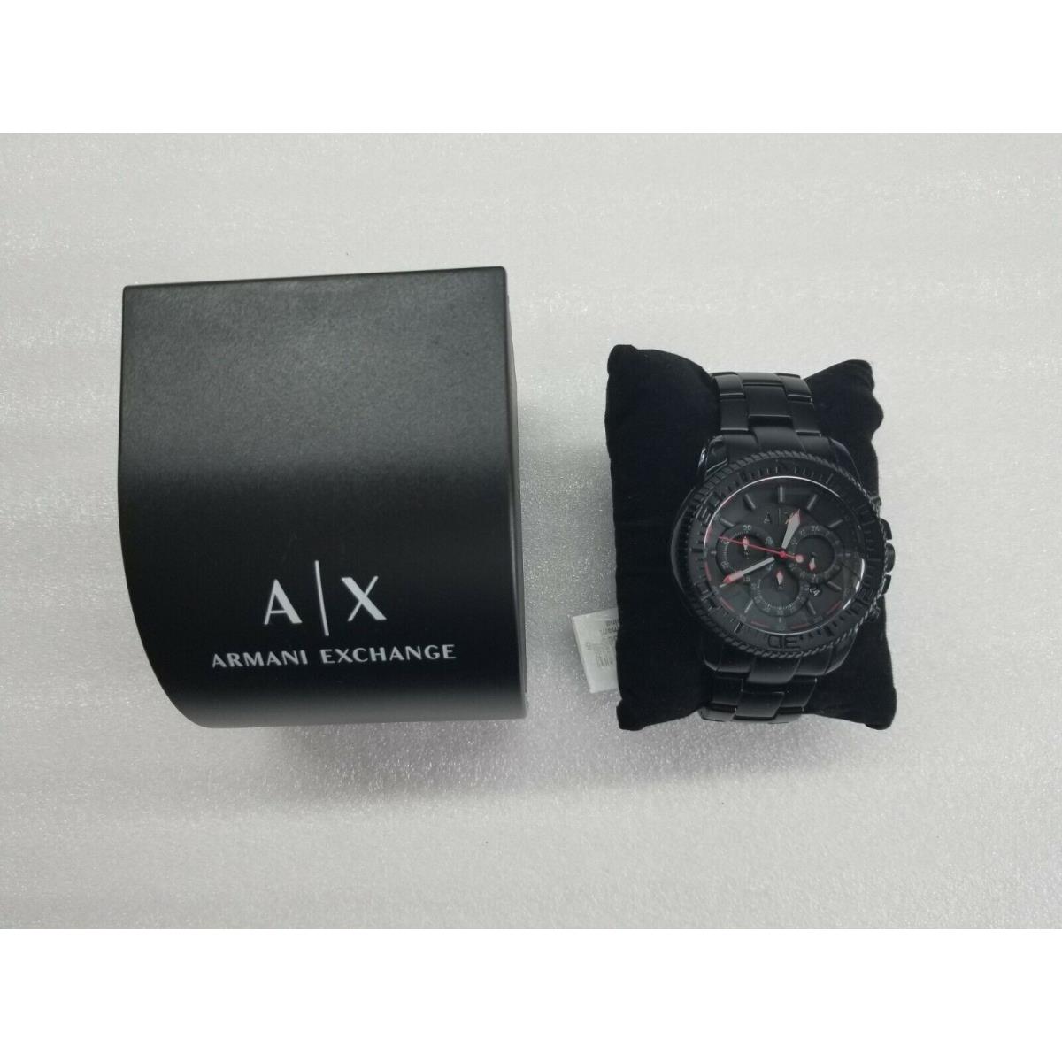 Armani Exchange Active Chronograph Date Black Aluminium Men`s Watch AX1206