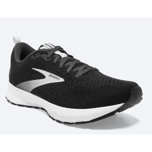 Wmn`s SZ 10B Brooks Revel 4 Running Shoes. 120337-1B-063. Black / White