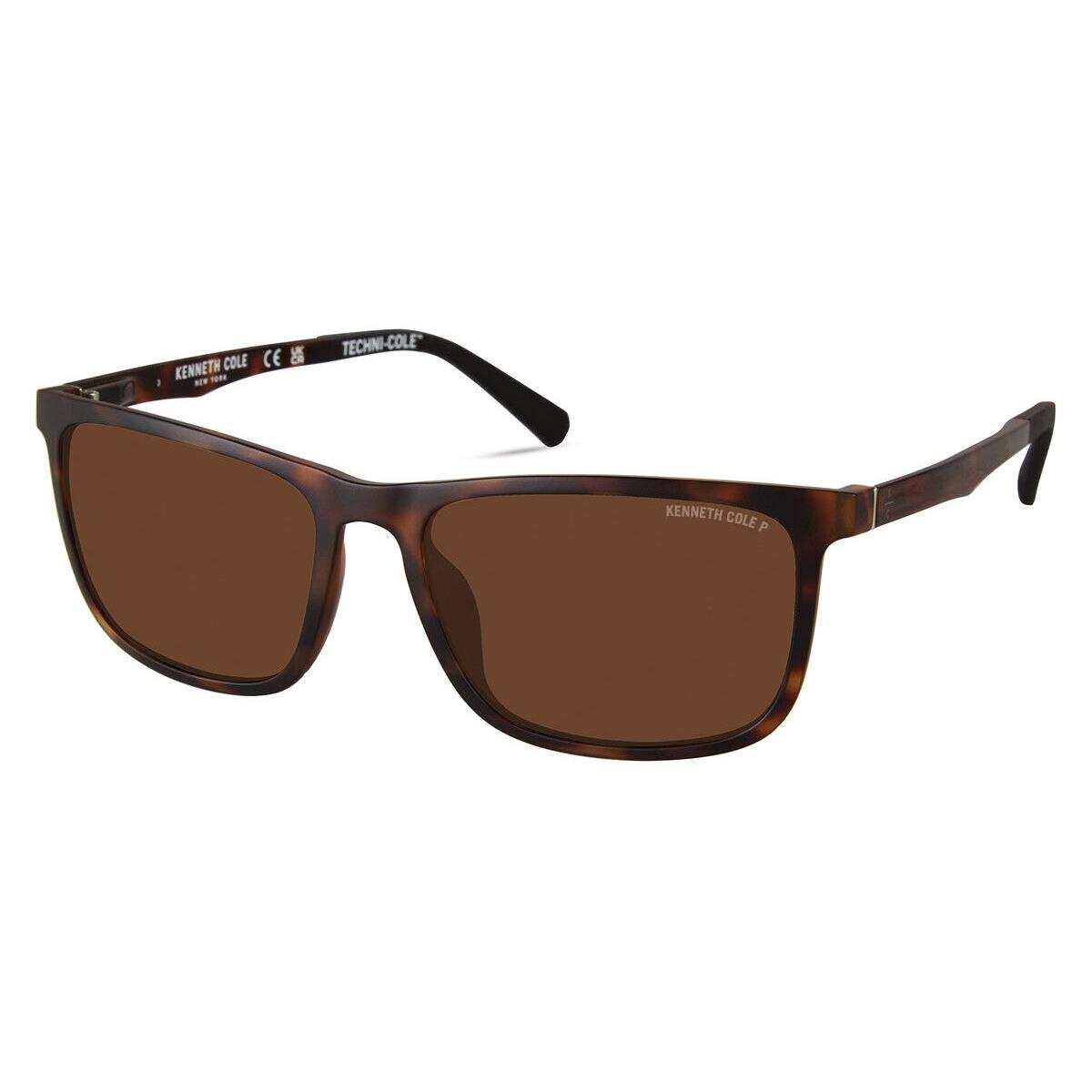 Kenneth Cole KC7260 Sunglasses Dark Havana Brown Polarized 57