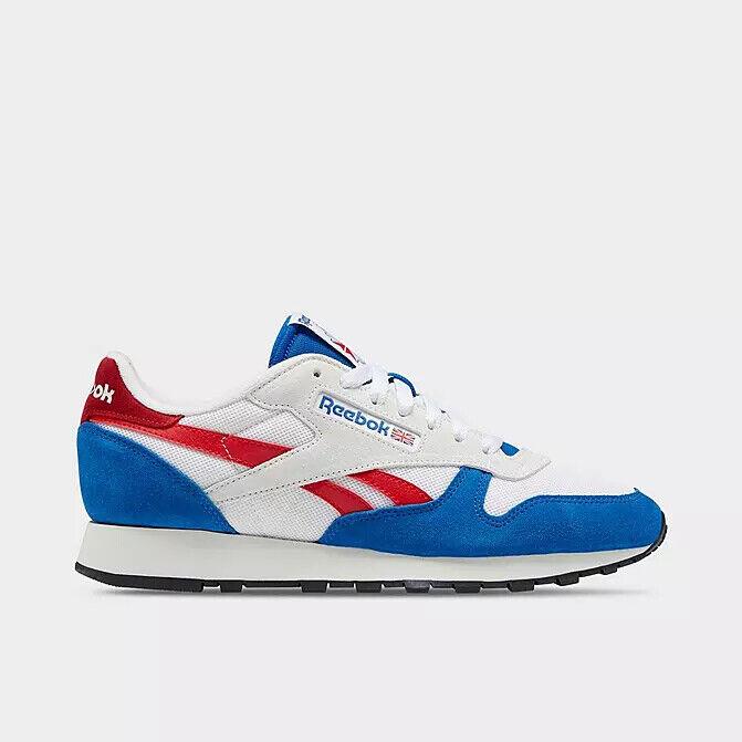 Mens Reebok Classic Leather GX2257 Vector Blue/footwear White/vector Red Shoes