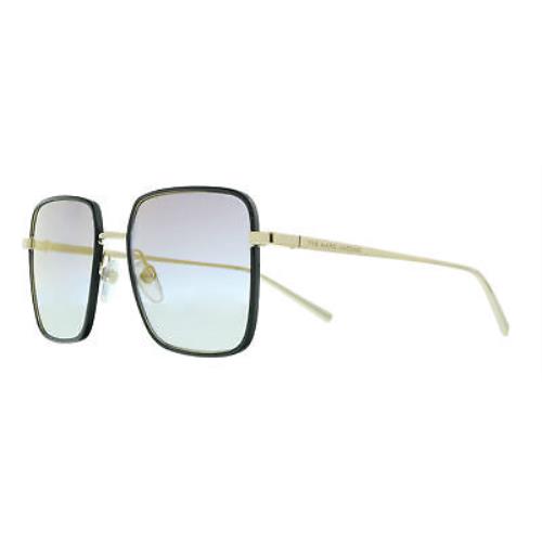 Marc Jacobs Marc 477/S FQ 02M2 Black Gold Square Sunglasses