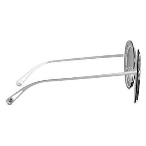 Giorgio Armani Giorgio Armani AR6079 Sunglasses Women Silver Cat Eye 52mm New 100% Authentic 